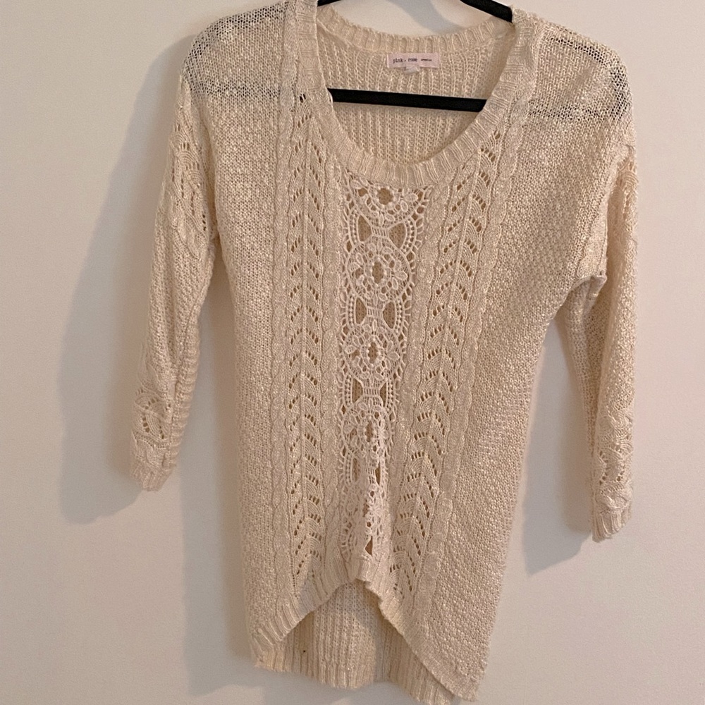 Knit pullover sweater